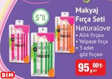 NATURALOVE MAKYAJ  FIRÇA SETİ